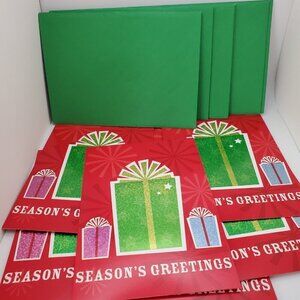 Lot of 9 Creative Presence "Season's Greetings" Holiday Cards with Envelops